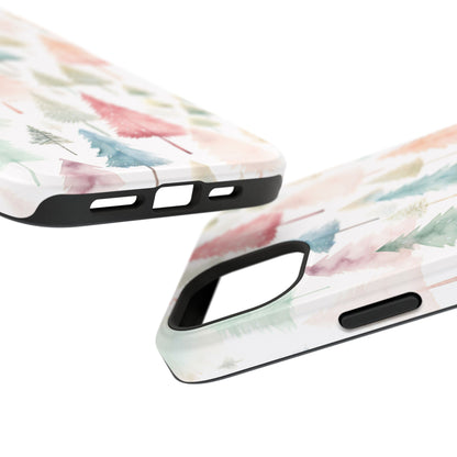 Watercolor Christmas Trees Impact-Resistant Phone Case