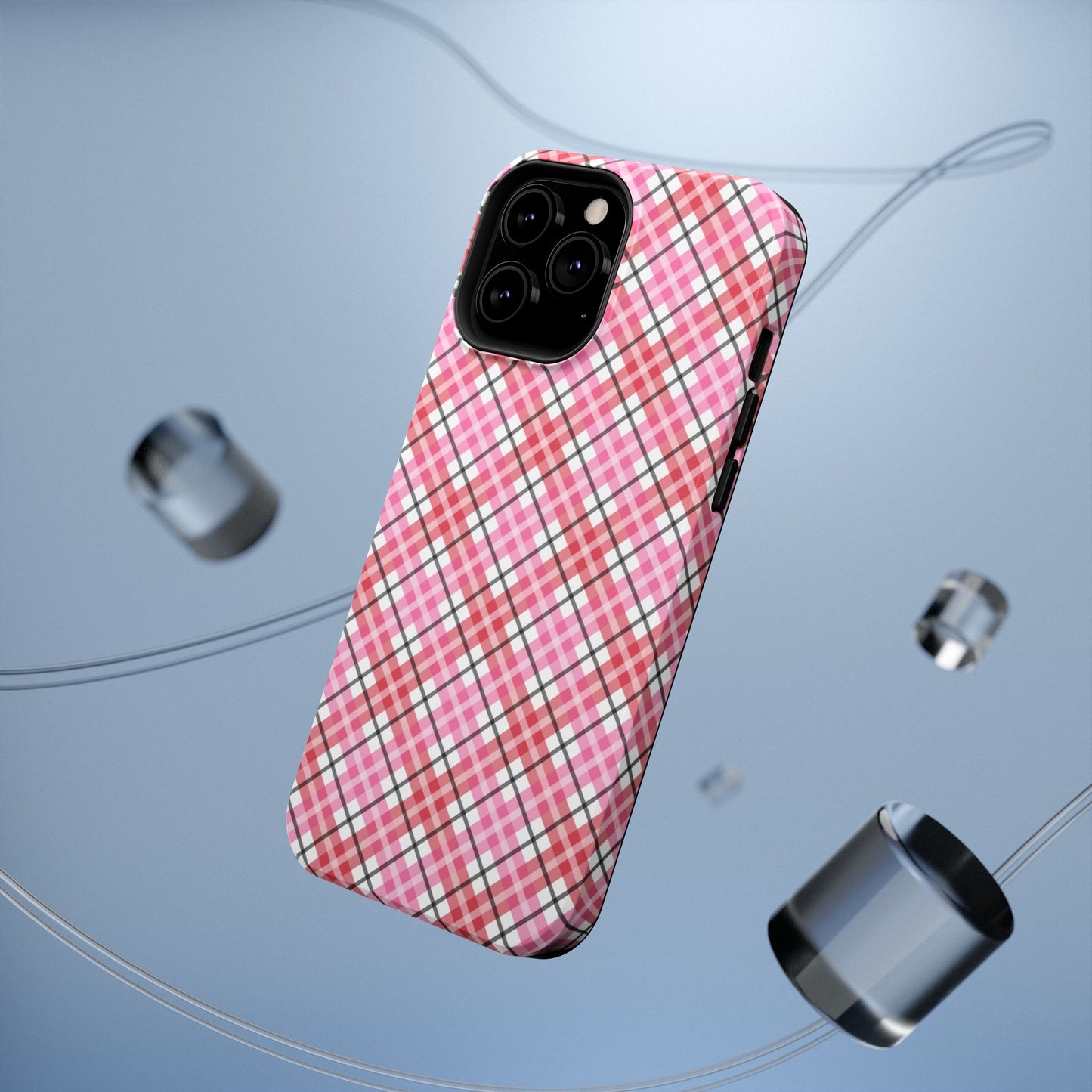 Impact-Resistant Phone Case - Valentine Plaid