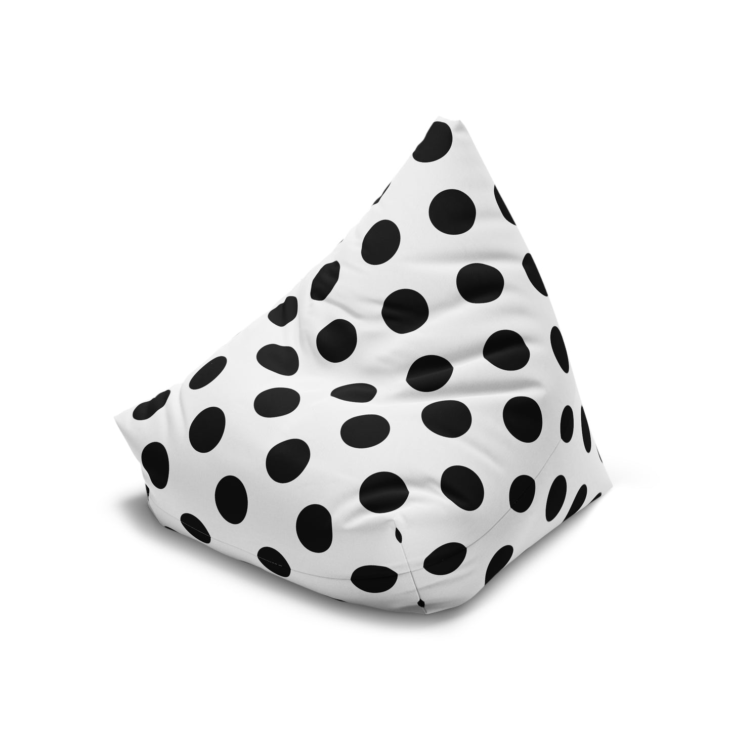 Black and White Polka Dot Bean Bag Chair Cover