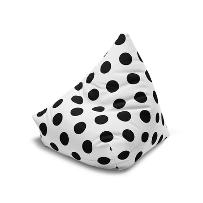 Black and White Polka Dot Bean Bag Chair Cover