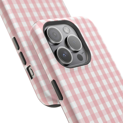 Impact-Resistant Cases -Pink Gingham