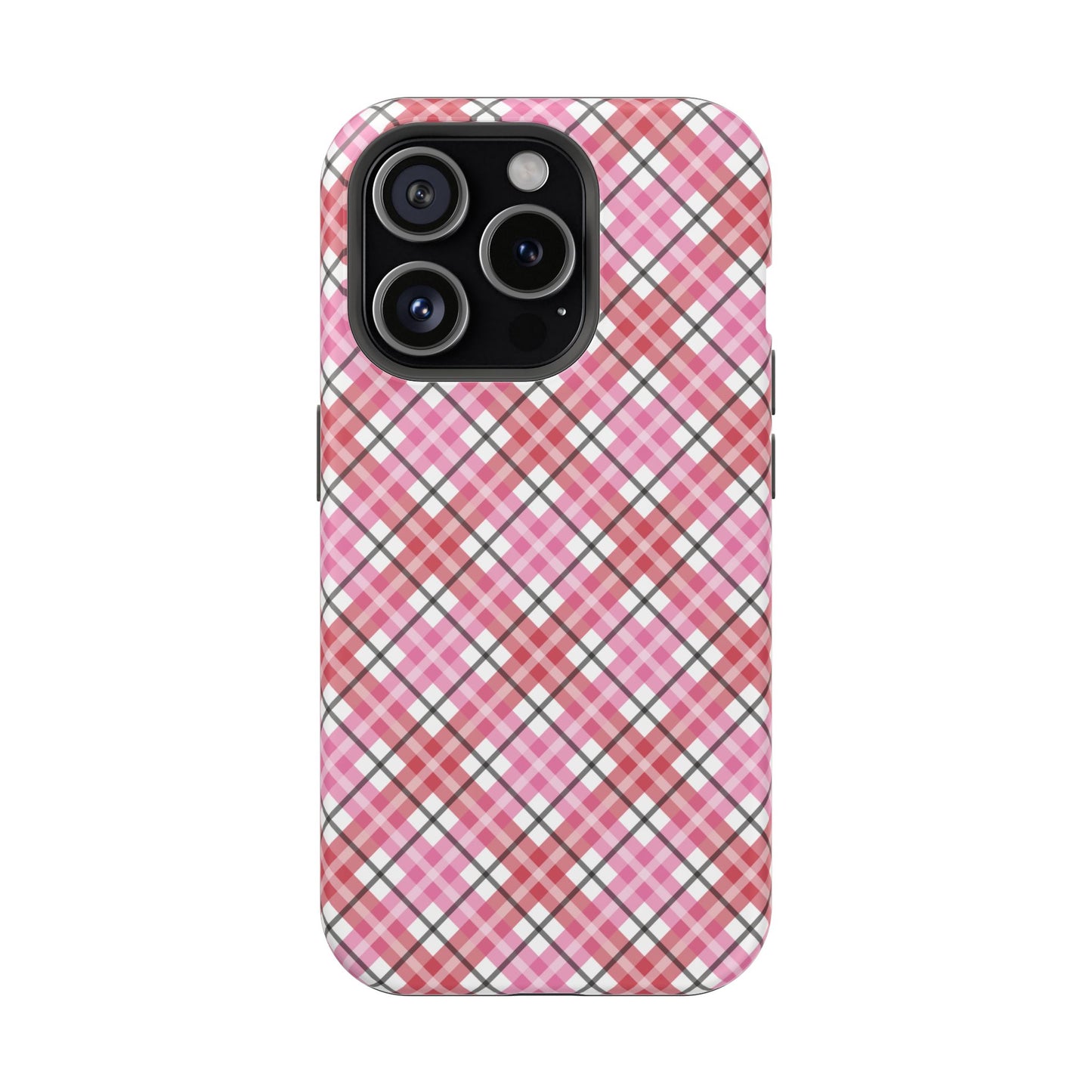 Impact-Resistant Phone Case - Valentine Plaid