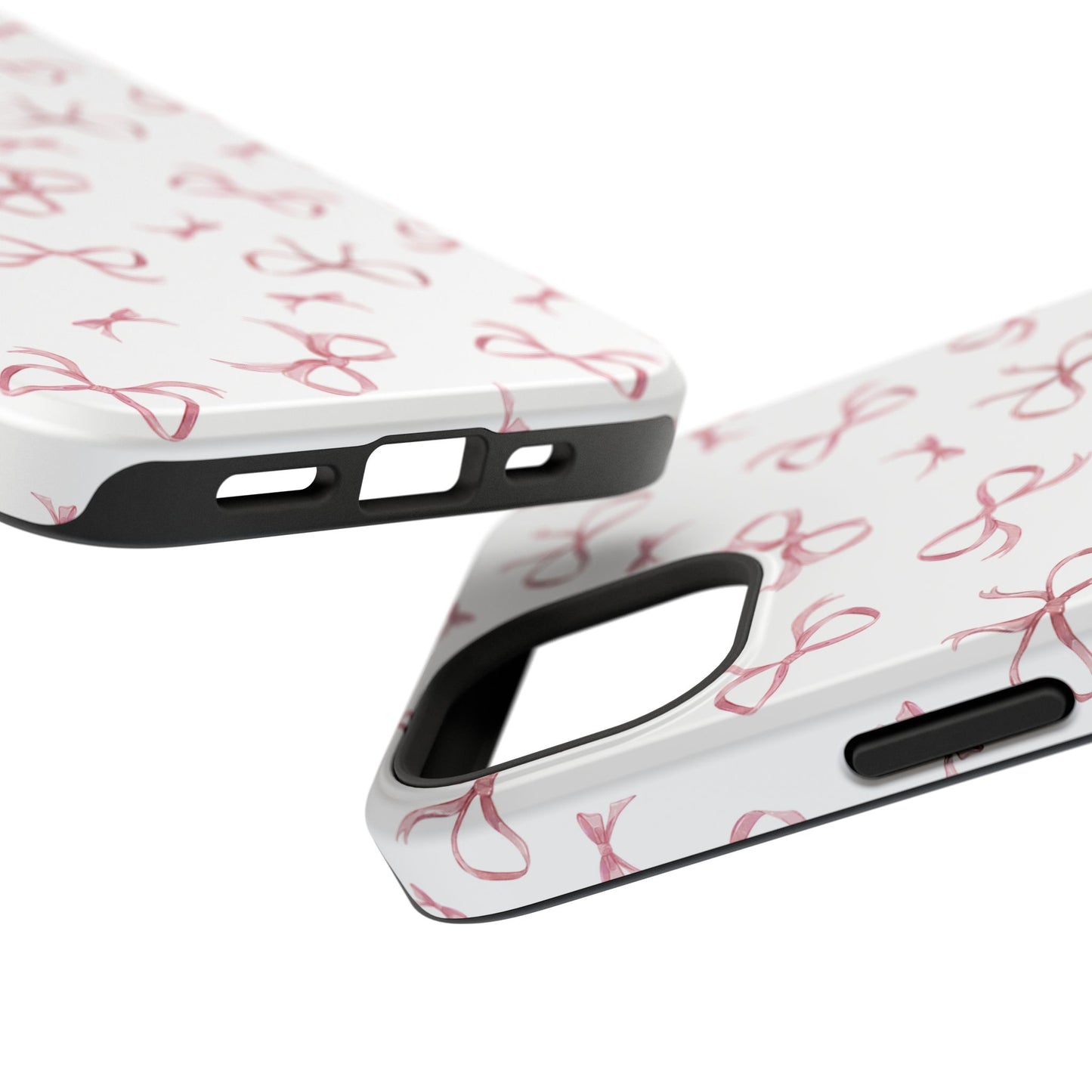 Impact-Resistant Phone Case - Coquette Bows Pink