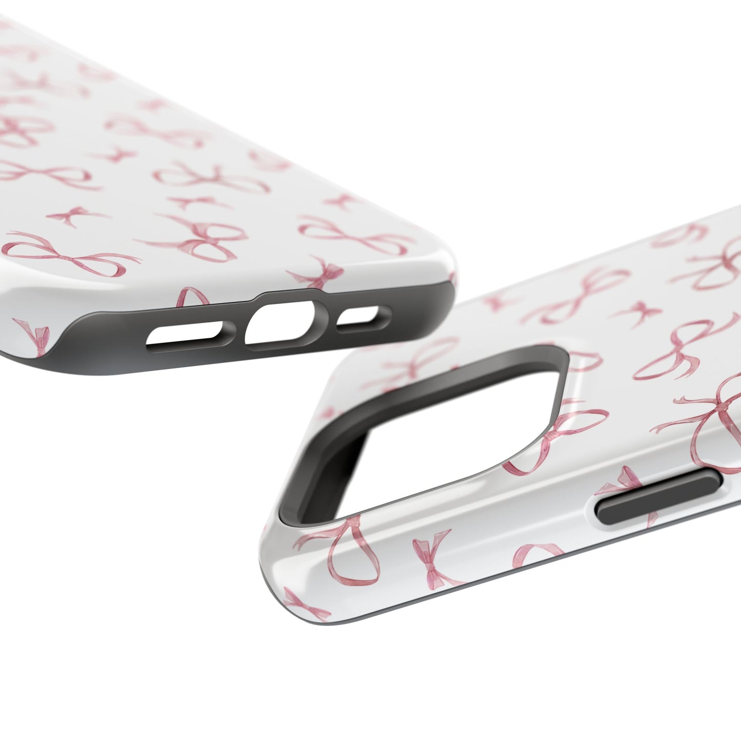 Impact-Resistant Phone Case - Coquette Bows Pink