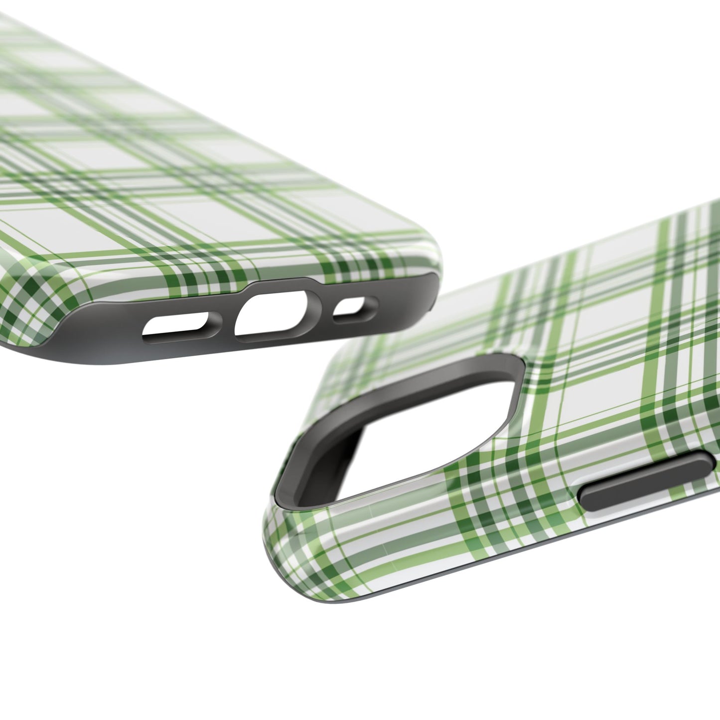 Impact-Resistant Phone Case -St. Patrick's Day Plaid