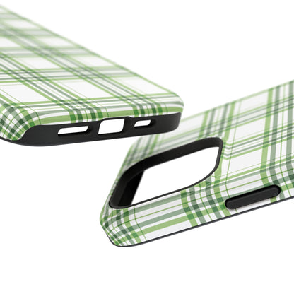 Impact-Resistant Phone Case -St. Patrick's Day Plaid