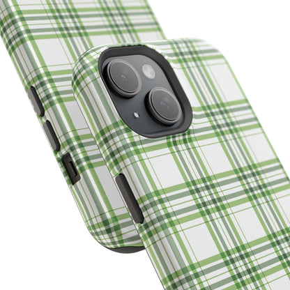 Impact-Resistant Phone Case -St. Patrick's Day Plaid