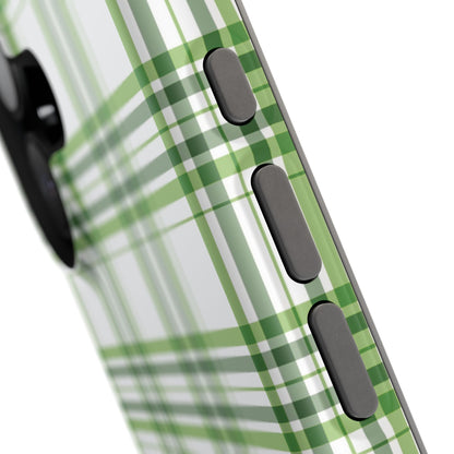 Impact-Resistant Phone Case -St. Patrick's Day Plaid