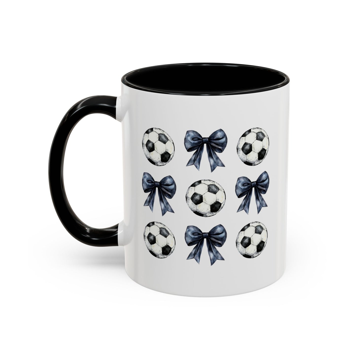 Accent Coffee Mug (11, 15oz)- Coquette Soccer