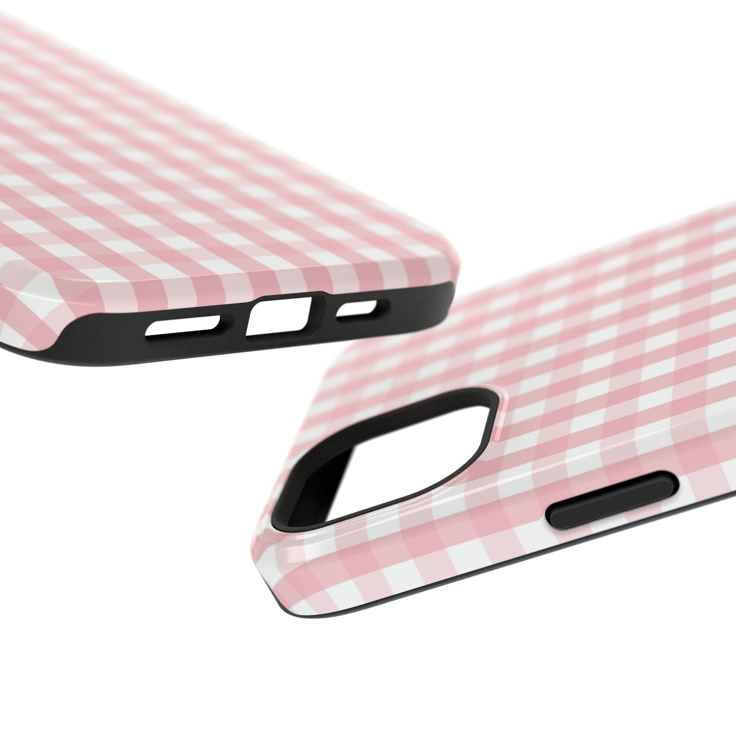 Impact-Resistant Cases -Pink Gingham