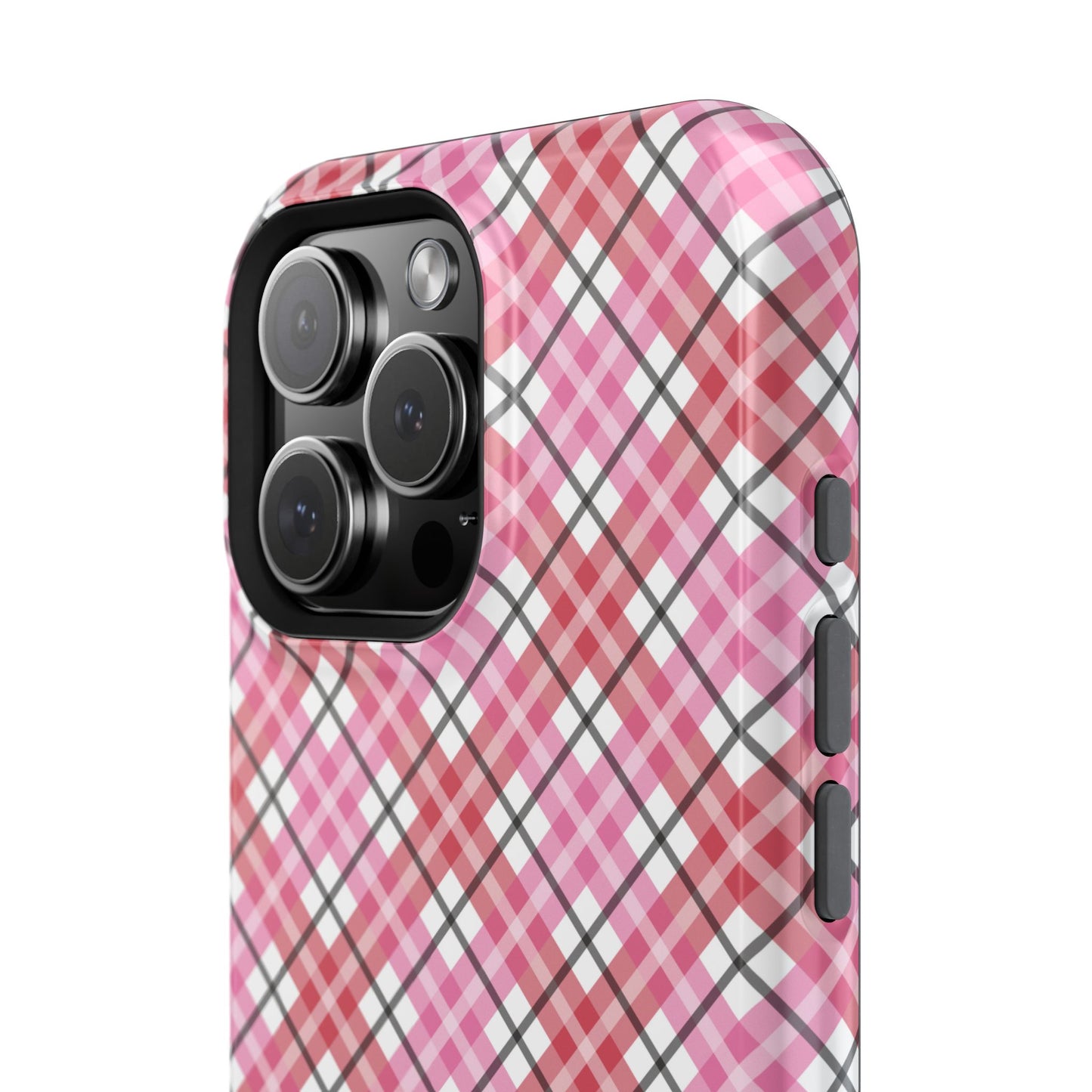 Impact-Resistant Phone Case - Valentine Plaid