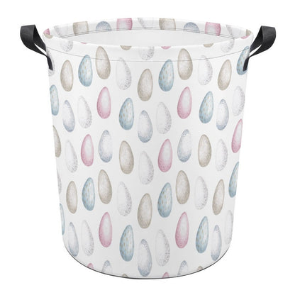 Collapsible Laundry Hamper- Watercolor Easter Eggs