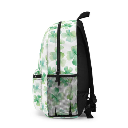 Backpack- Watercolor 4-Leaf Clovers