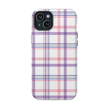 Impact-Resistant Cases - Spring Plaid Pink Purple