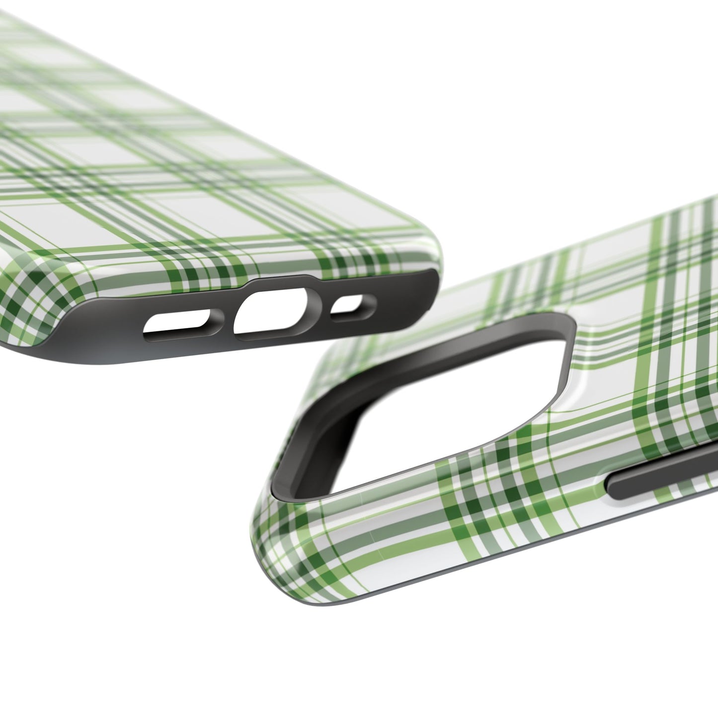 Impact-Resistant Phone Case -St. Patrick's Day Plaid