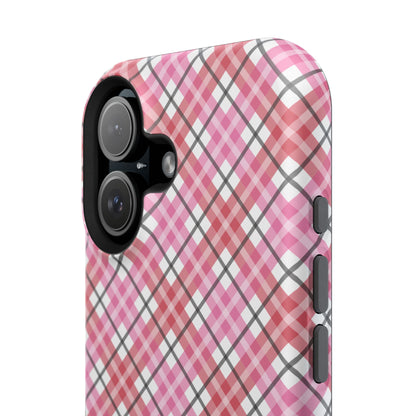 Impact-Resistant Phone Case - Valentine Plaid