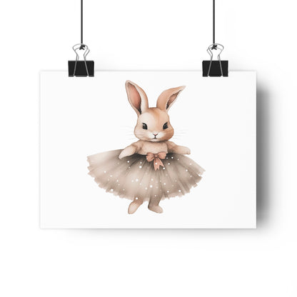 Giclée Art Print Watercolor Ballerina Bunnies