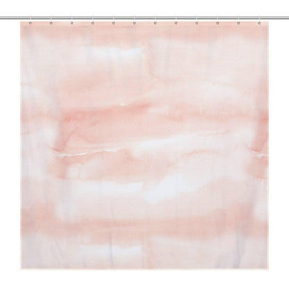 Lightweight Shower Curtain-Morning Stories Coral