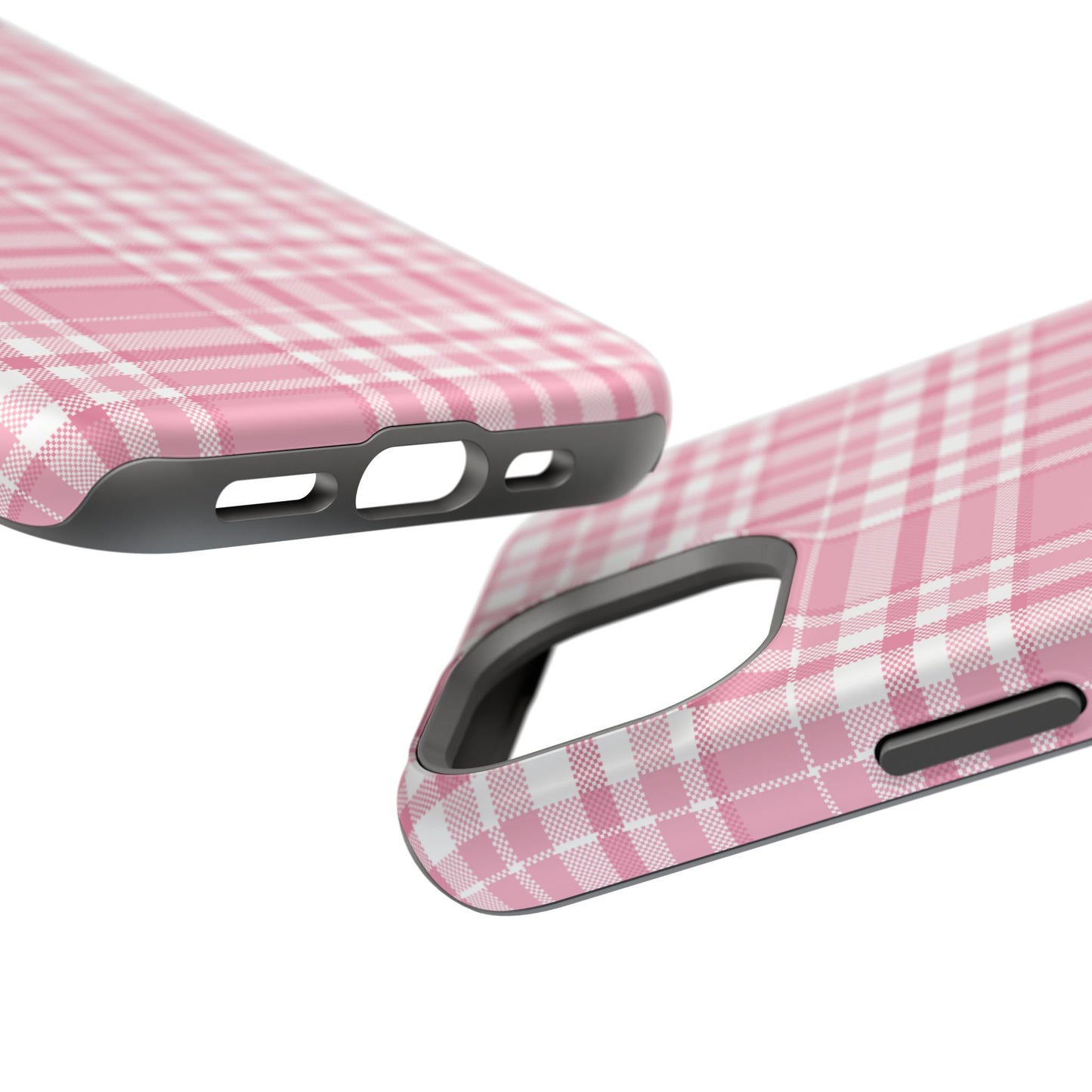 Impact-Resistant Phone Case - Easter Plaid Pink