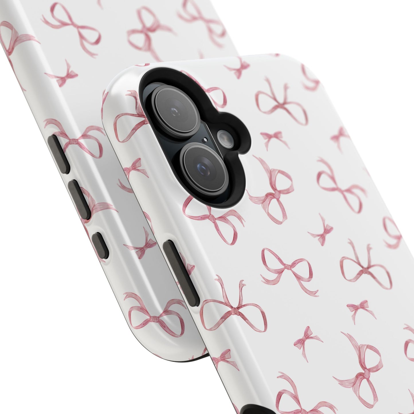 Impact-Resistant Phone Case - Coquette Bows Pink