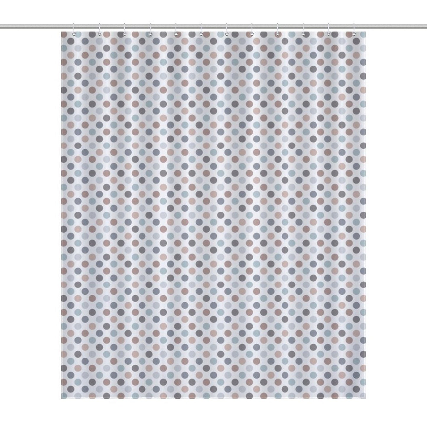 Lightweight Shower Curtain-Neutral Dots