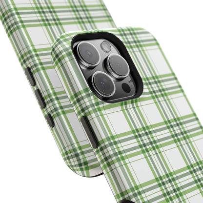 Impact-Resistant Phone Case -St. Patrick's Day Plaid