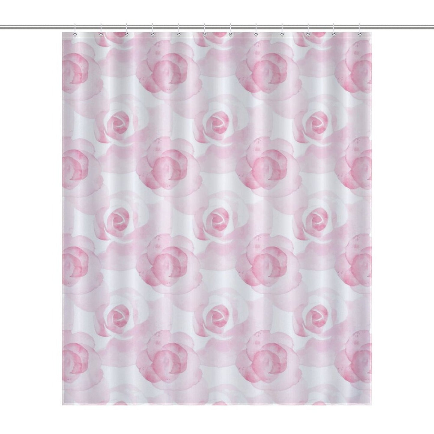 Lightweight Shower Curtain- Watercolor Roses