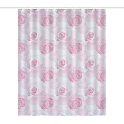 Lightweight Shower Curtain- Watercolor Roses