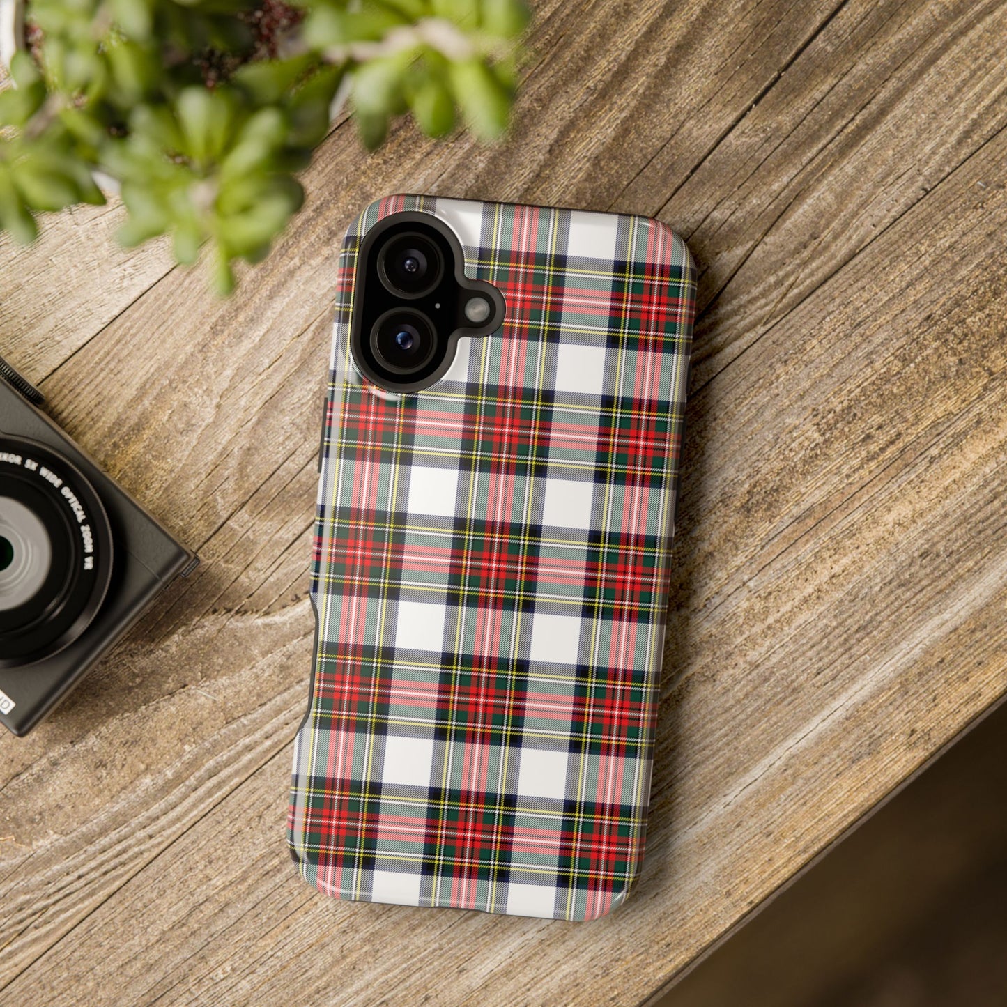 Christmas Tartan Plaid Impact-Resistant Phone Case