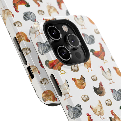 Impact-Resistant Phone Case - Chicken Love