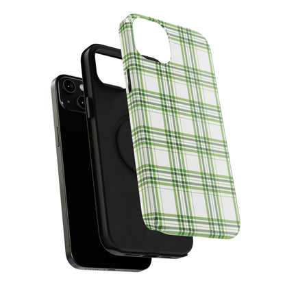 Impact-Resistant Phone Case -St. Patrick's Day Plaid