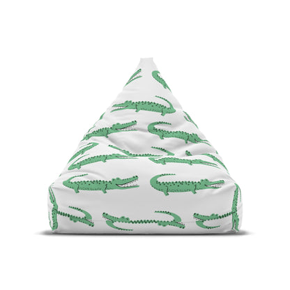 Preppy Green Crocodile Bean Bag Chair Cover