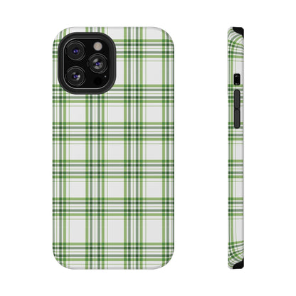 Impact-Resistant Phone Case -St. Patrick's Day Plaid