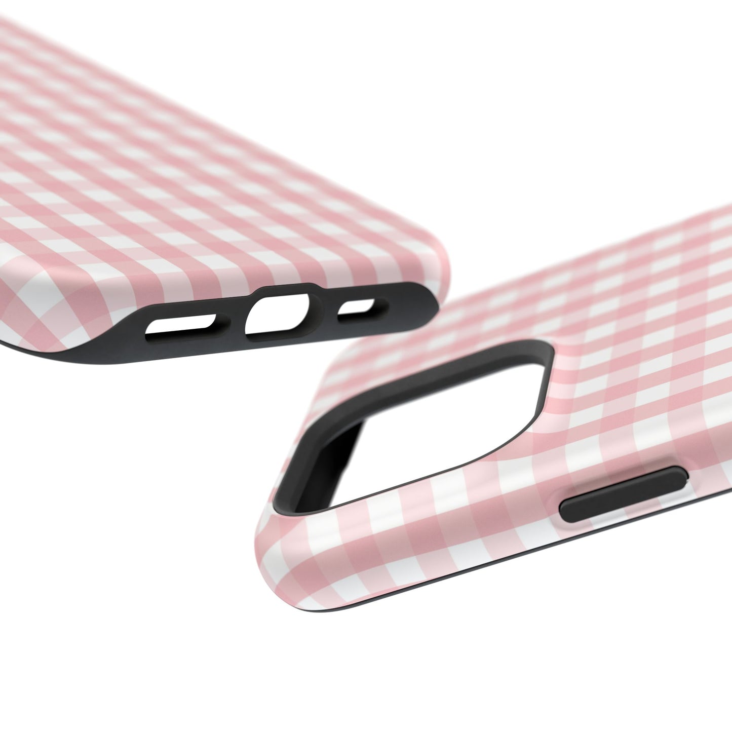 Impact-Resistant Cases -Pink Gingham