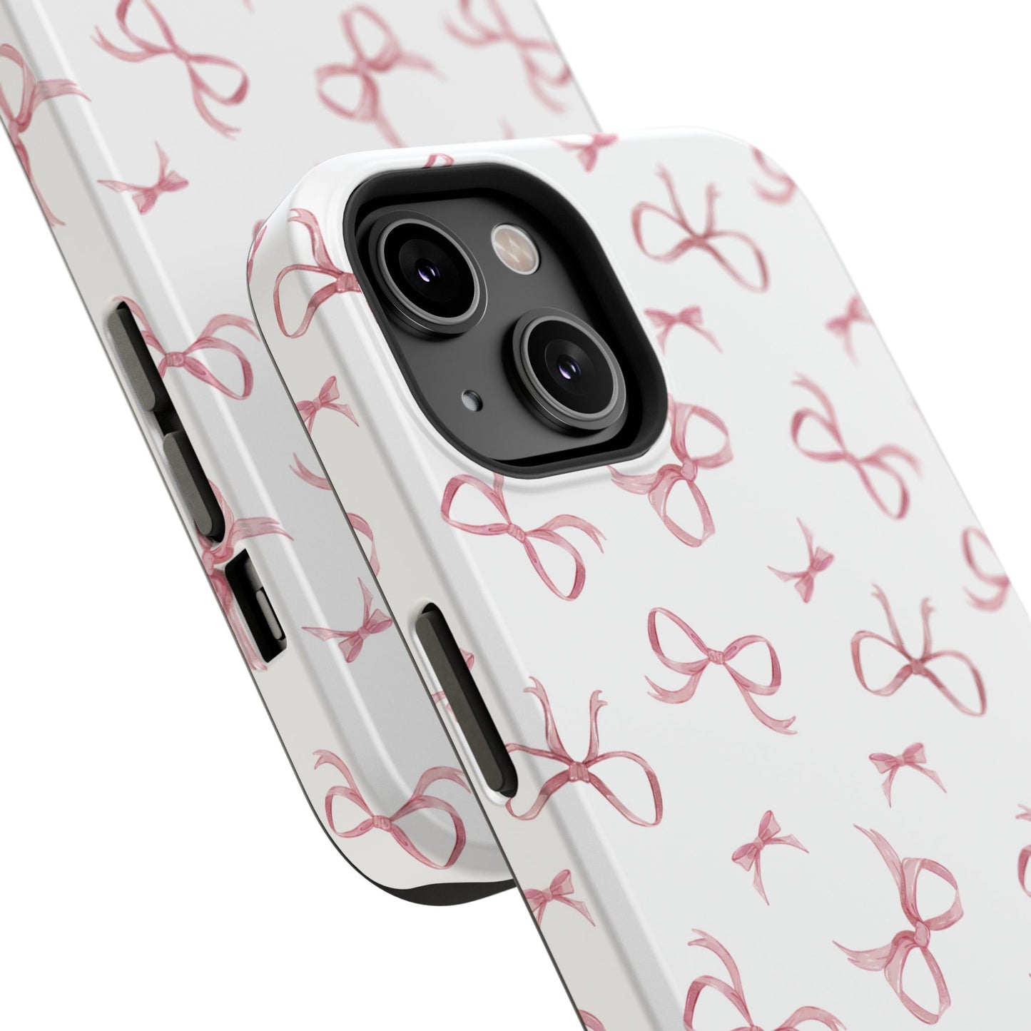 Impact-Resistant Phone Case - Coquette Bows Pink