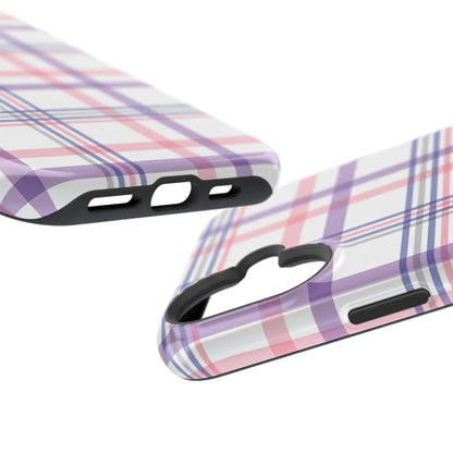 Impact-Resistant Cases - Spring Plaid Pink Purple