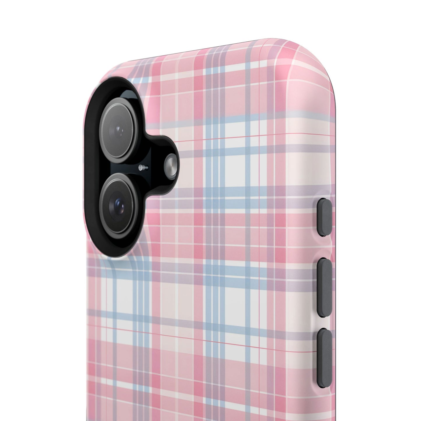 Impact-Resistant Cases-Spring Plaid Pink Blue