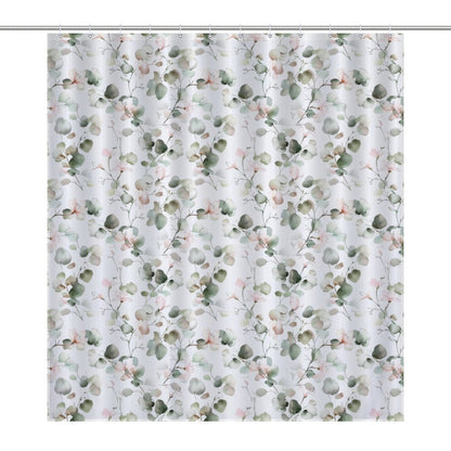 Lightweight Shower Curtain-Eucalyptus Floral