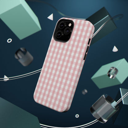 Impact-Resistant Cases -Pink Gingham