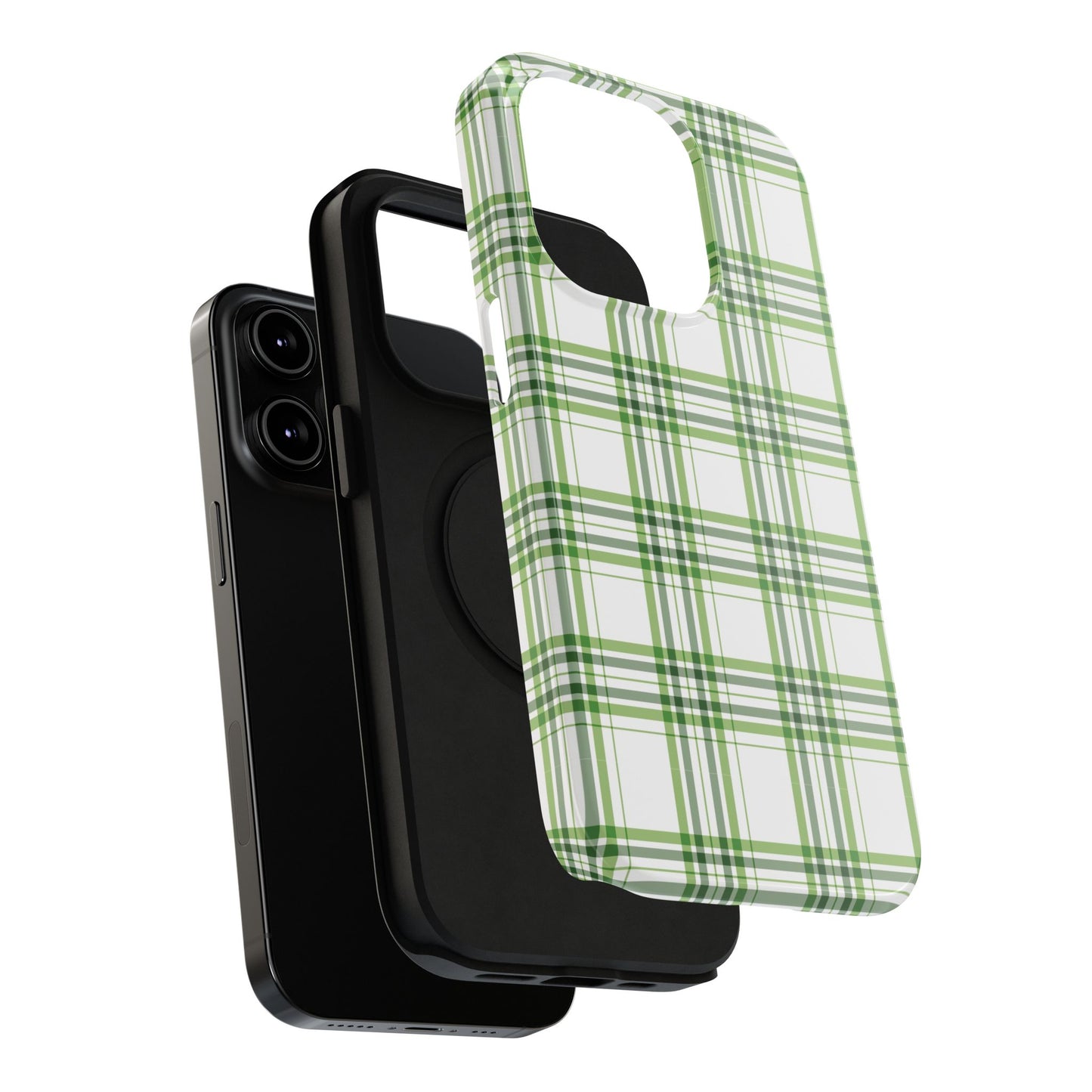 Impact-Resistant Phone Case -St. Patrick's Day Plaid