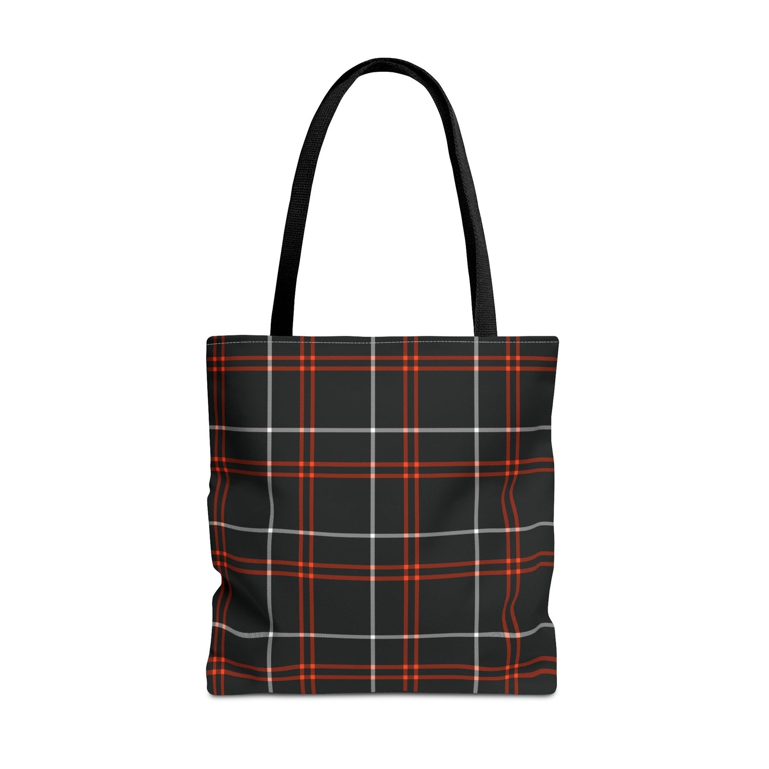 Tote Bag Fall Black Plaid