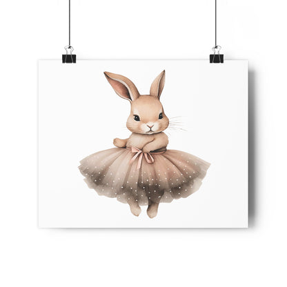 Giclée Art Print Watercolor Ballerina Bunnies 3