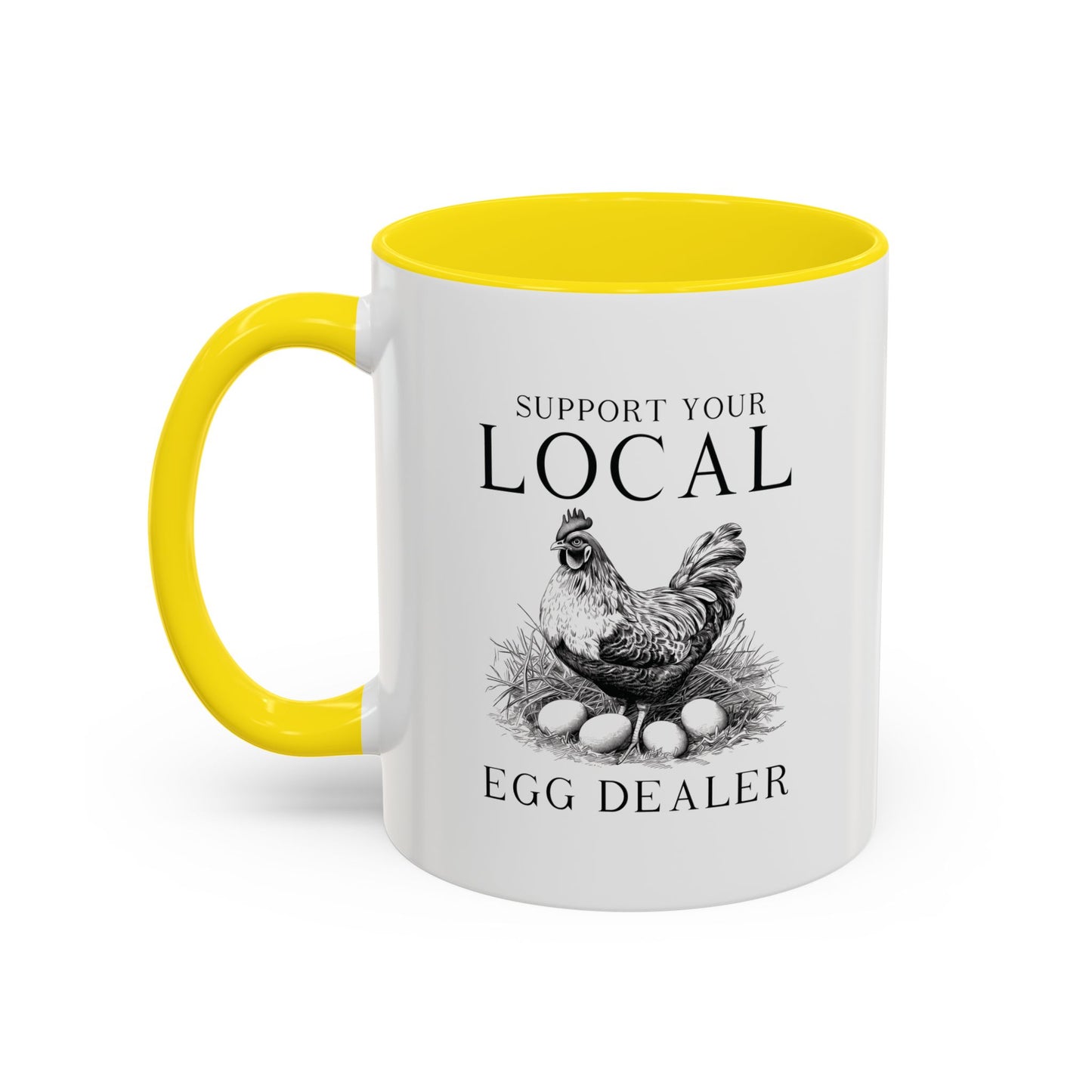 Accent Coffee Mug (11, 15oz)- Egg Dealer