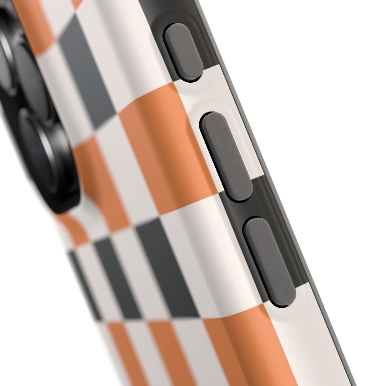 Trendy Halloween Checkerboard Phone Case | Impact-Resistant, iPhone, Samsung