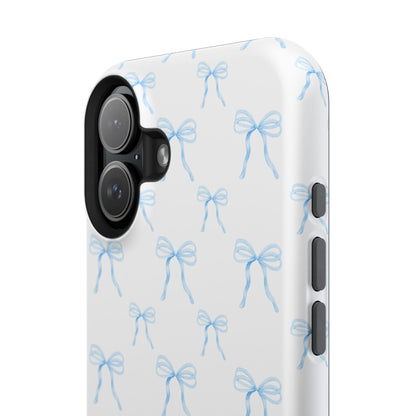 Coquette Blue Bows Impact-Resistant Phone Cases