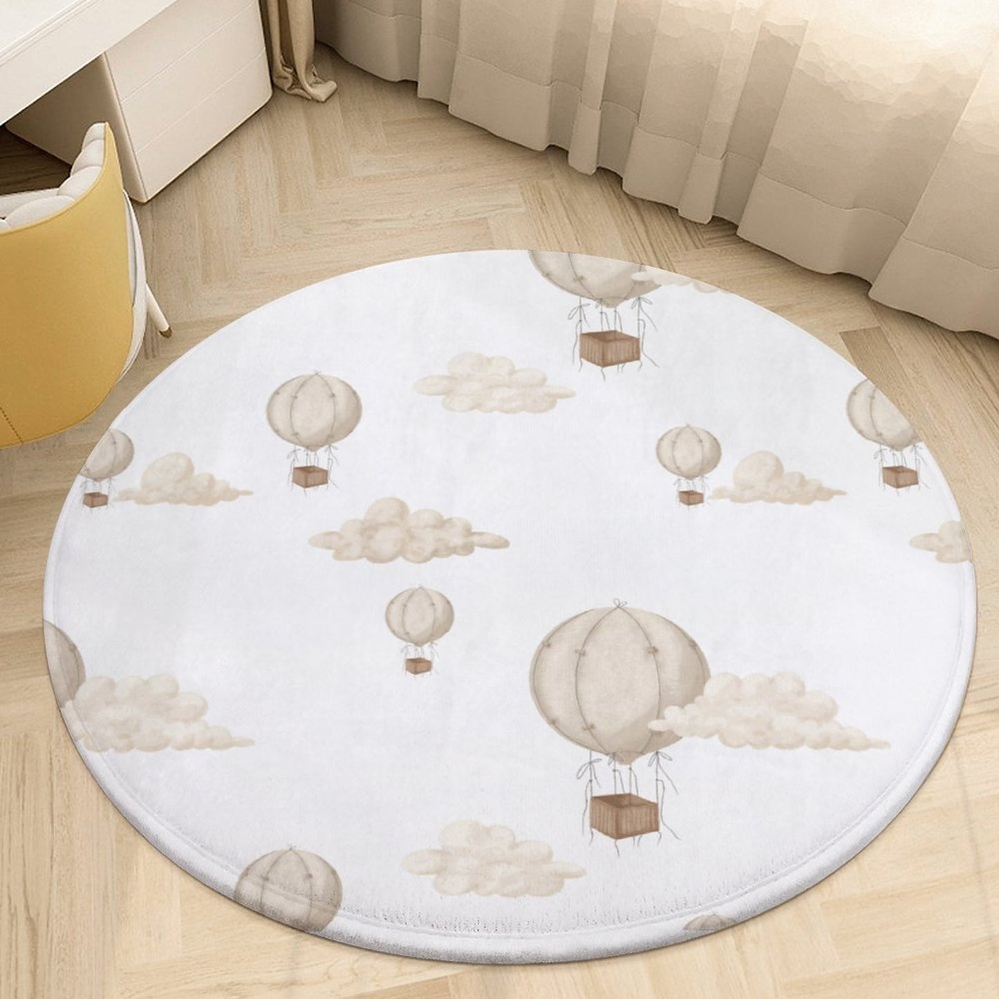 Round Coral Velvet Warm Floor Mat/Rug Memories of Dreams Hot Air Balloons Neutral
FREE SHIPPING