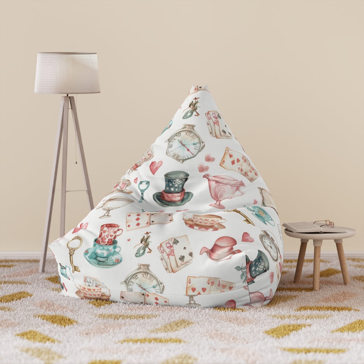 Watercolor Wonderland Bean Bag Chair Cover