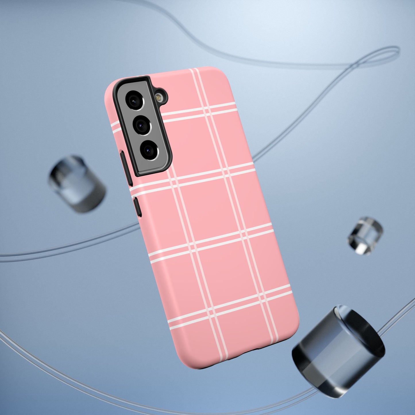 Impact-Resistant Phone Case -Girly Plaid