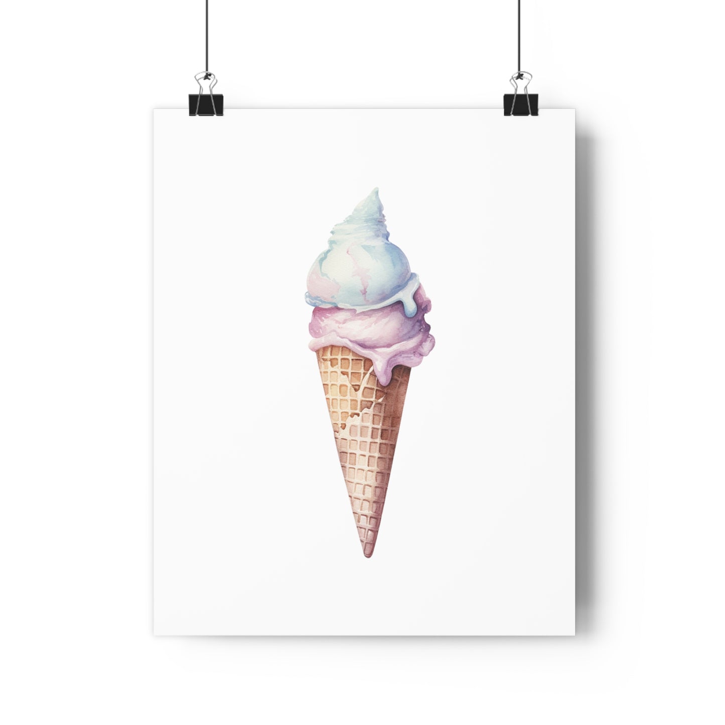 Giclée Art Print Watercolor Candy Land Ice Cream