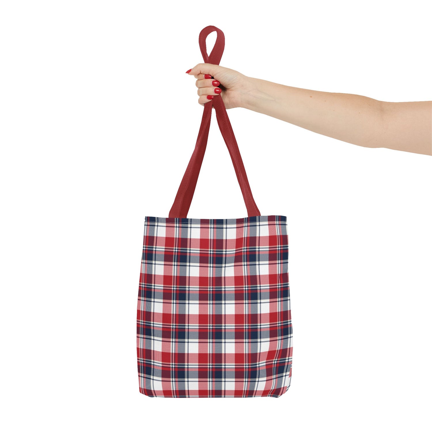 4th of July Plaid Tote Bag